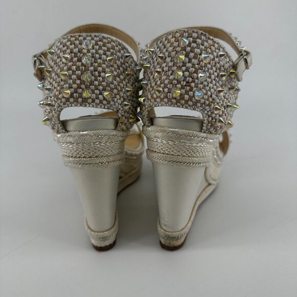 Louboutin Madmonica Leather with Iridescent Spikes - Size 39 - Picture 5 of 7